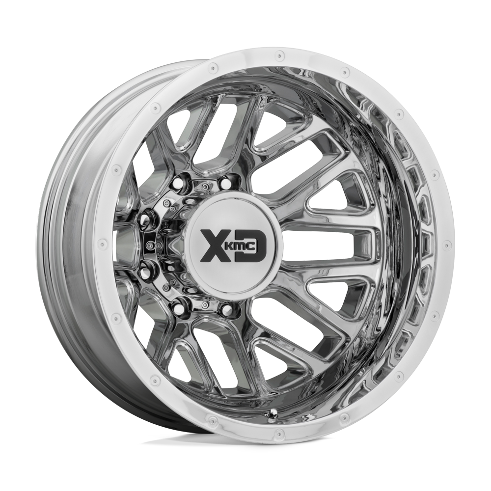 XD XD843 GRENADE DUALLY CHROME - REAR 17X6.5 8x210 et-155 154.3
