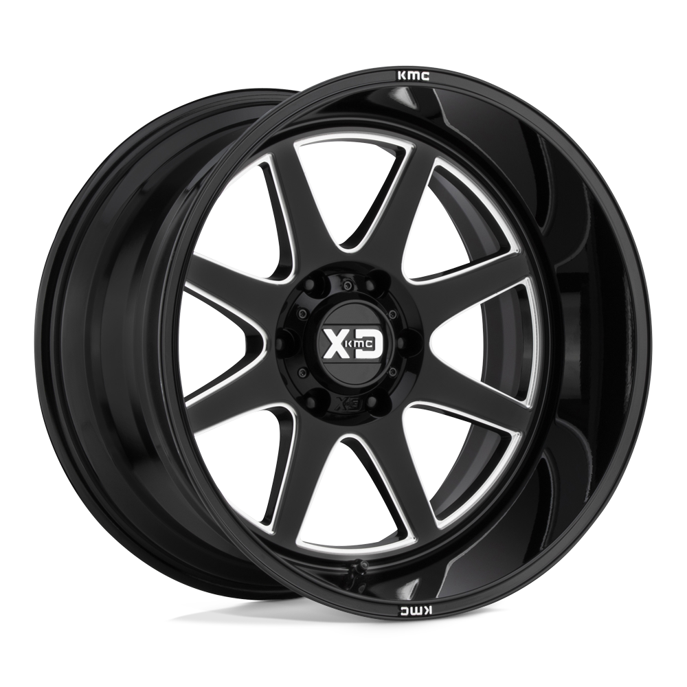 XD XD844 PIKE GLOSS BLACK MILLED 20X12 8x165.1 et-44 125.1