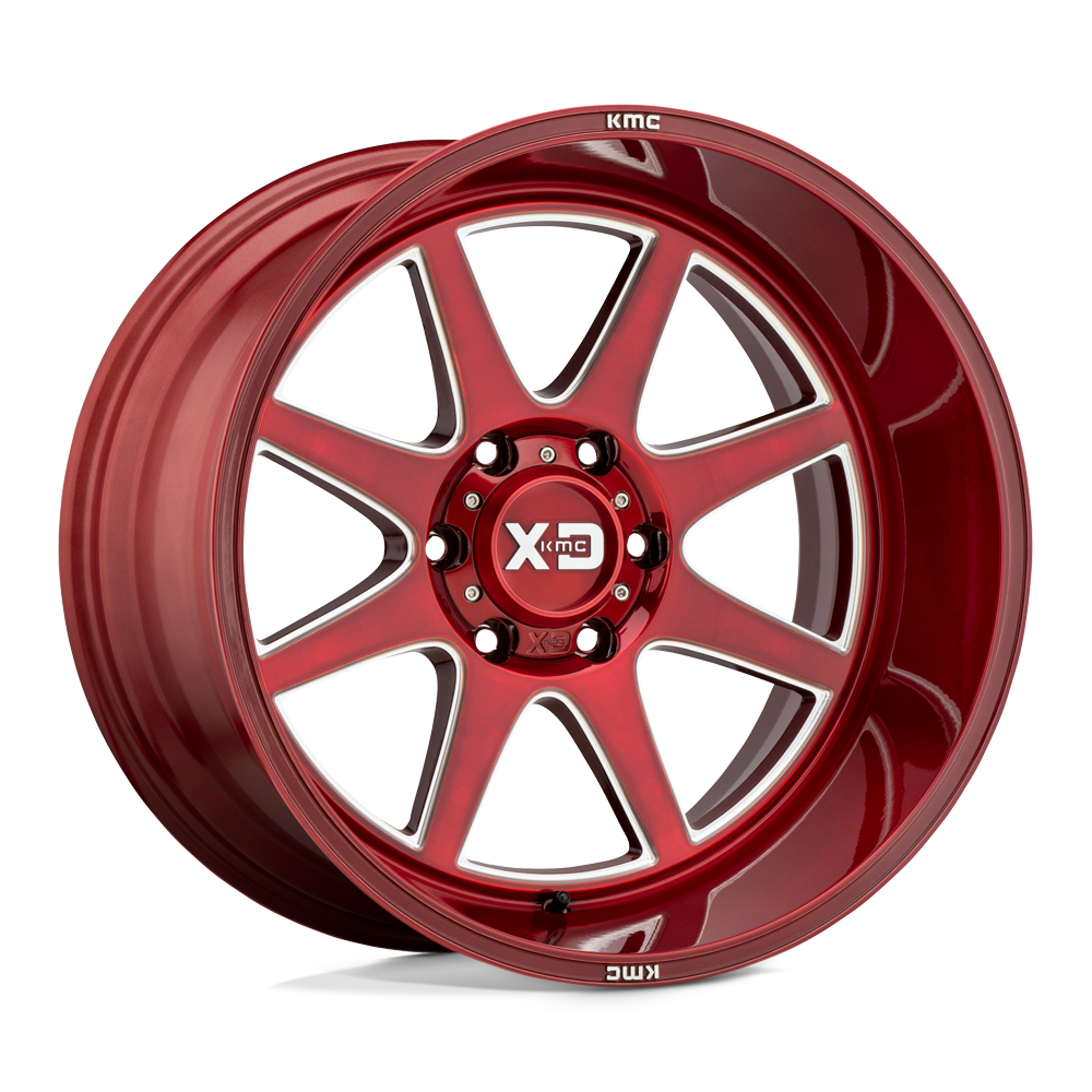 XD XD844 PIKE BRUSHED RED W/ MILLED ACCENTS 20X10 8x180 et-18 124.2