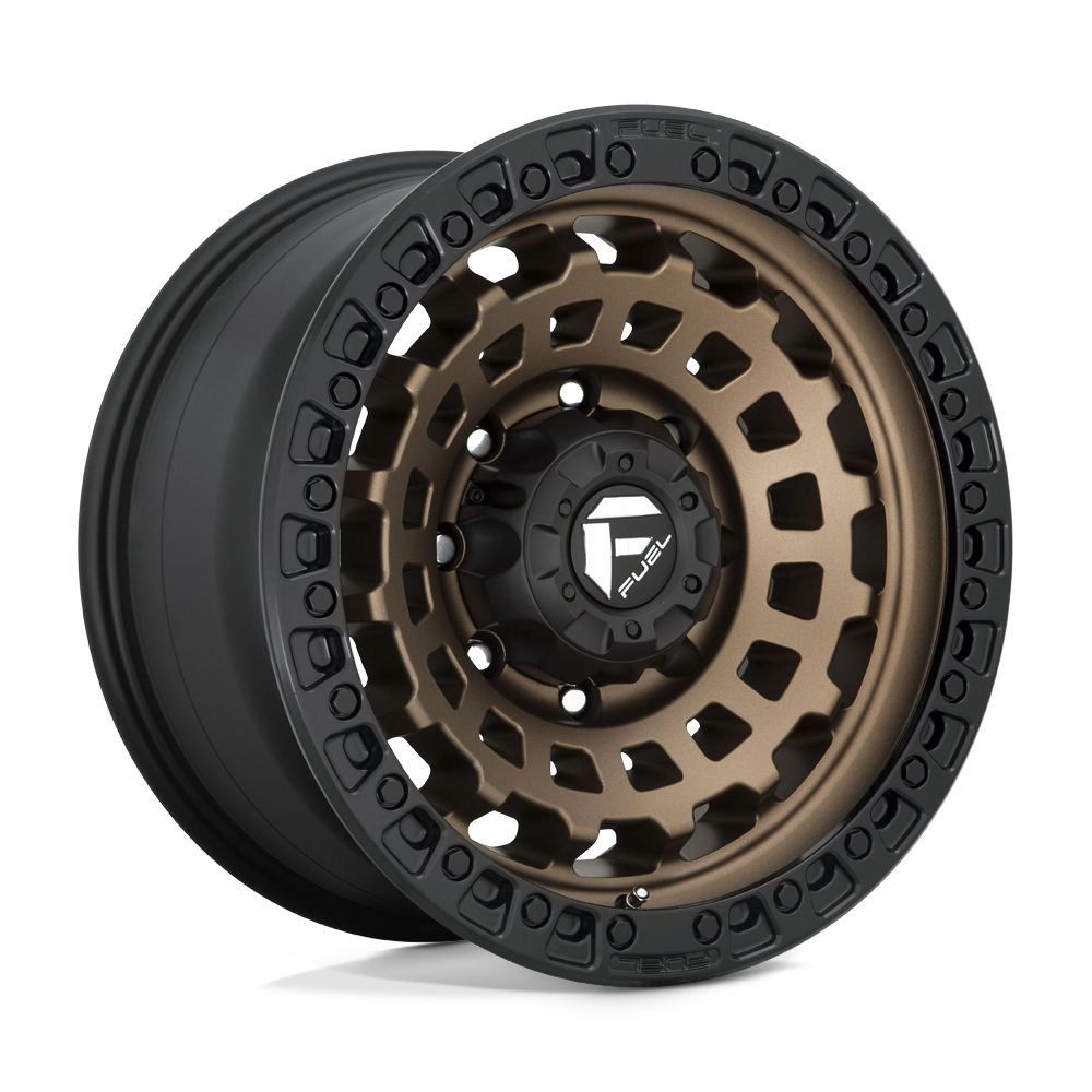 Fuel 1PC D634 ZEPHYR MATTE BRONZE BLACK BEAD RING 18X9 8x165.1 et-12 125.1