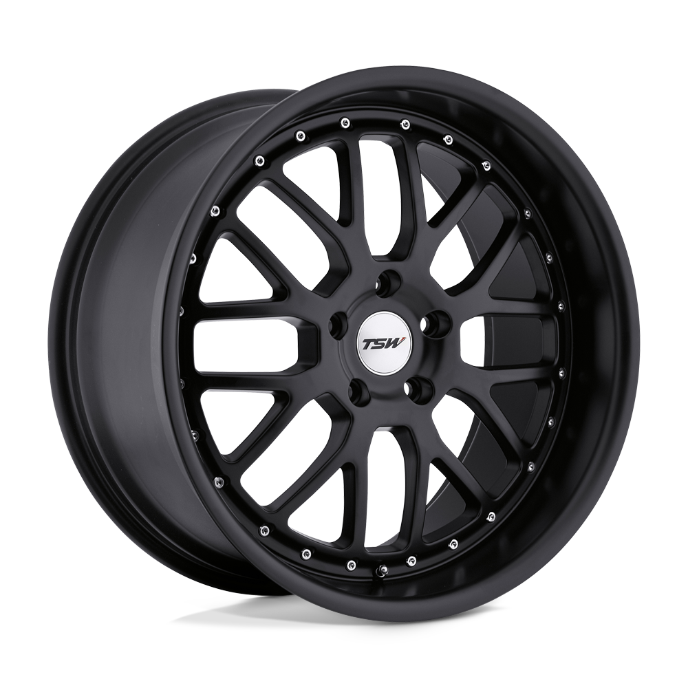 TSW VALENCIA MATTE BLACK 17X8 5x120 et32 76.1