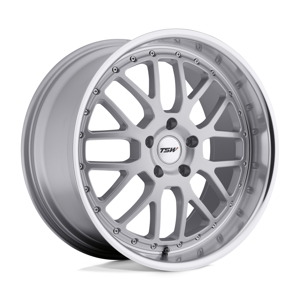 TSW VALENCIA SILVER W/ MIRROR CUT LIP 17X8 5x100 et32 72.1