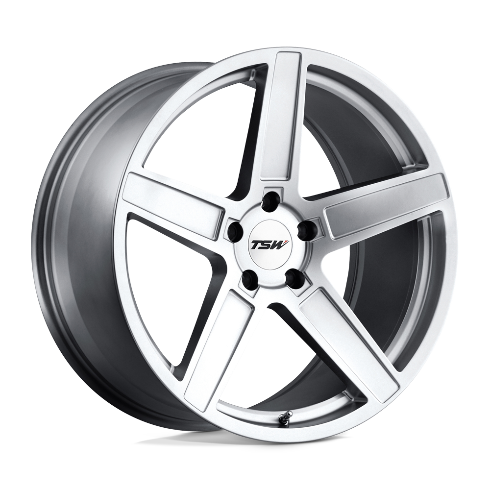TSW ASCENT MATTE TITANIUM SILVER 18X8.5 5x112 et43 72.1
