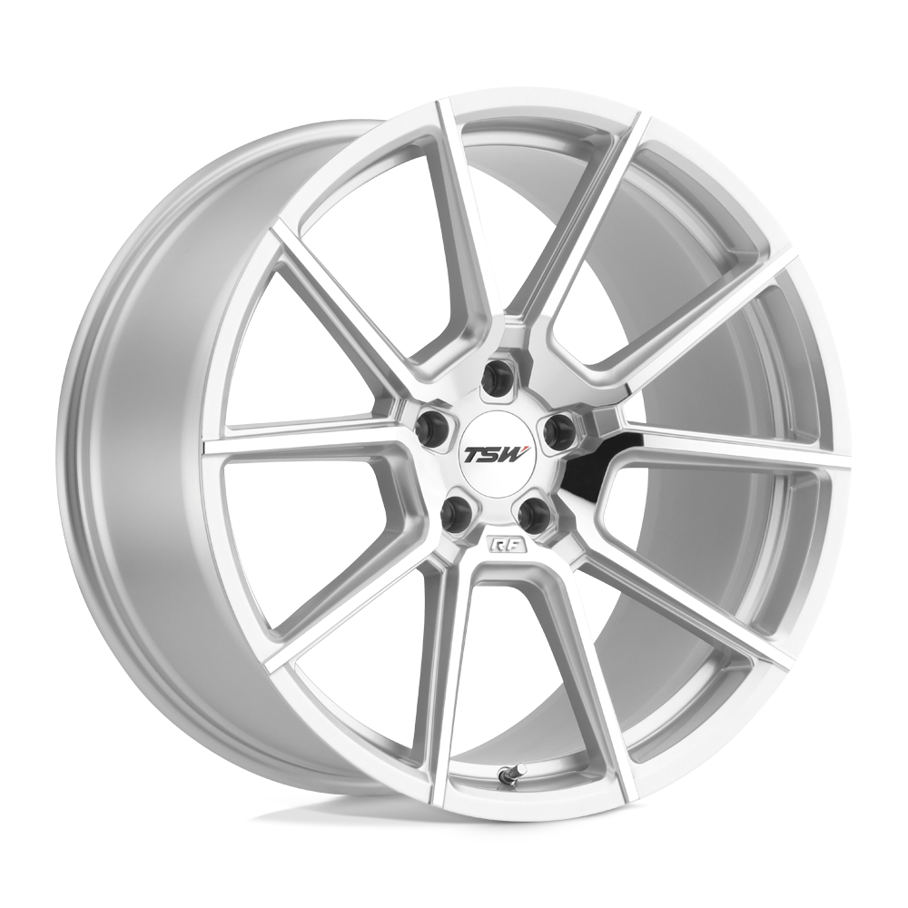 TSW CHRONO SILVER W/ MIRROR CUT FACE 18X9.5 5x112 et39 66.56