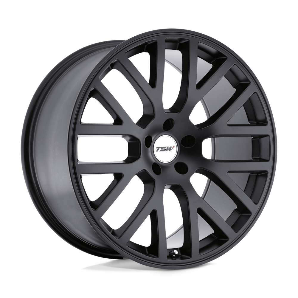 TSW DONINGTON MATTE BLACK 17X8 5x112 et32 72.1