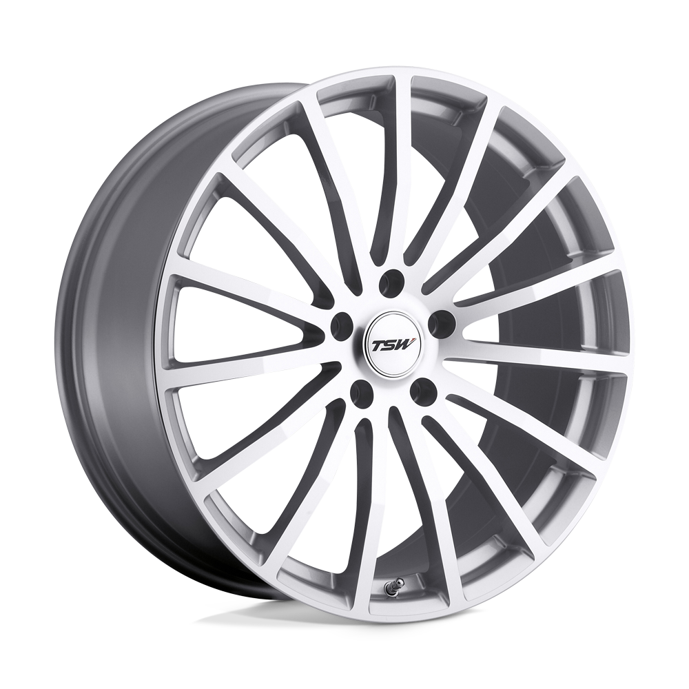 TSW MALLORY SILVER W/ MIRROR CUT FACE 20X10 5x114.3 et25 76.1