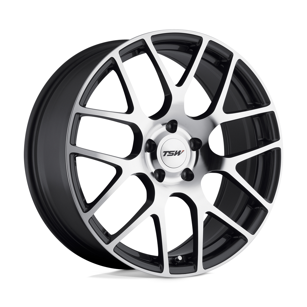 TSW NURBURGRING GUNMETAL W/ MIRROR CUT FACE 22X10.5 5x130 et56 71.5