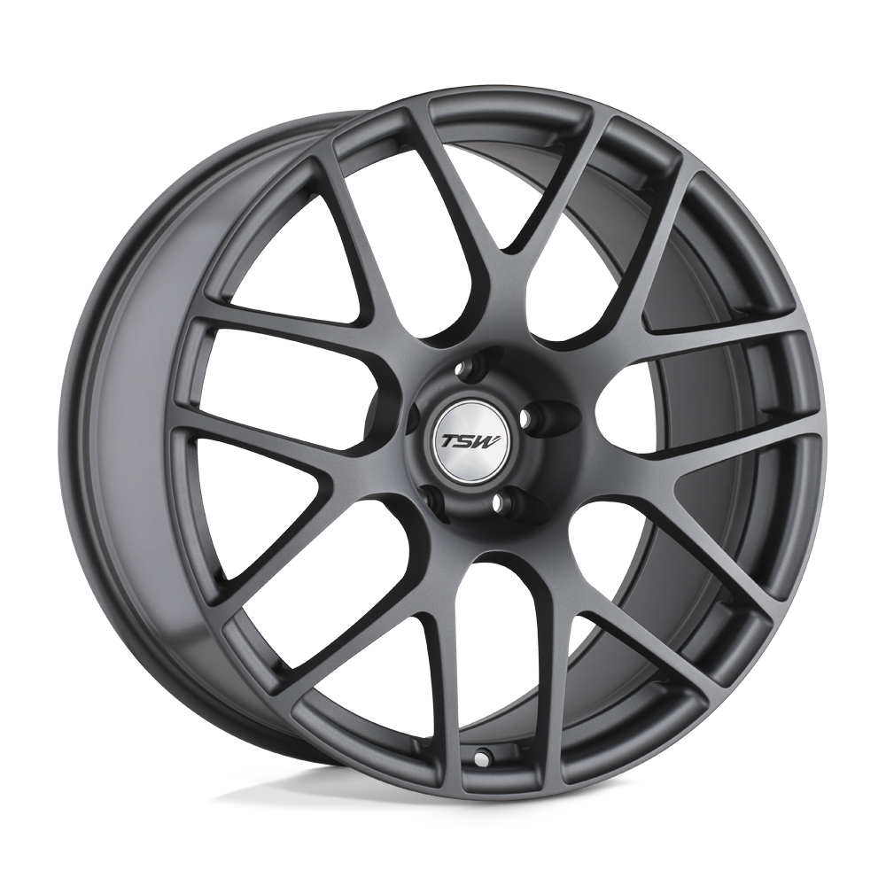 TSW NURBURGRING MATTE GUNMETAL 18X9.5 5x112 et40 72.1