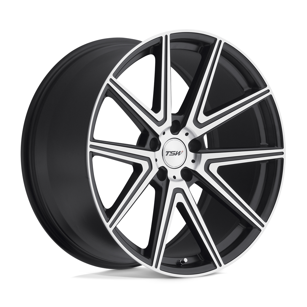 TSW ROUGE GUNMETAL W/ MIRROR CUT FACE 18X9.5 5x112 et35 72.1
