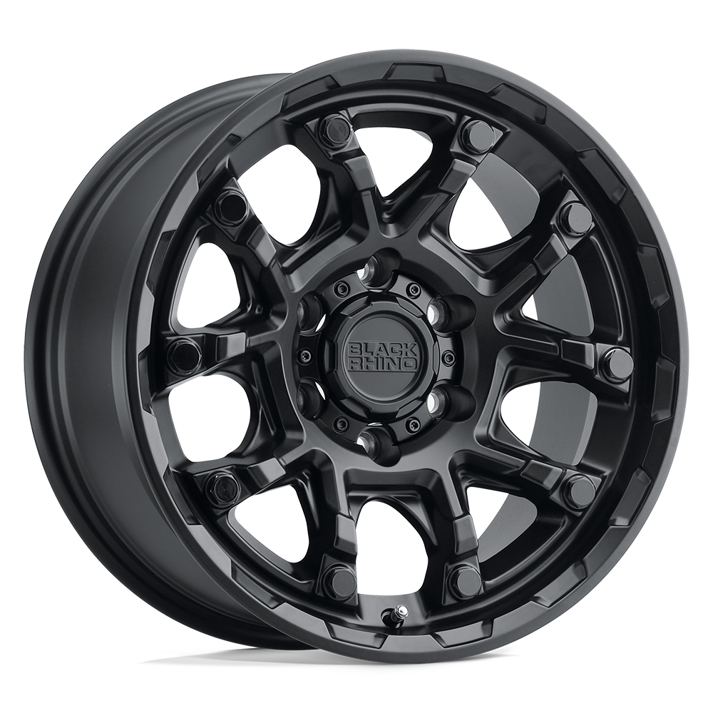 Black Rhino ARK MATTE BLACK W/ GLOSS BLACK BOLTS 20X9 6x139.7 et12 112.1