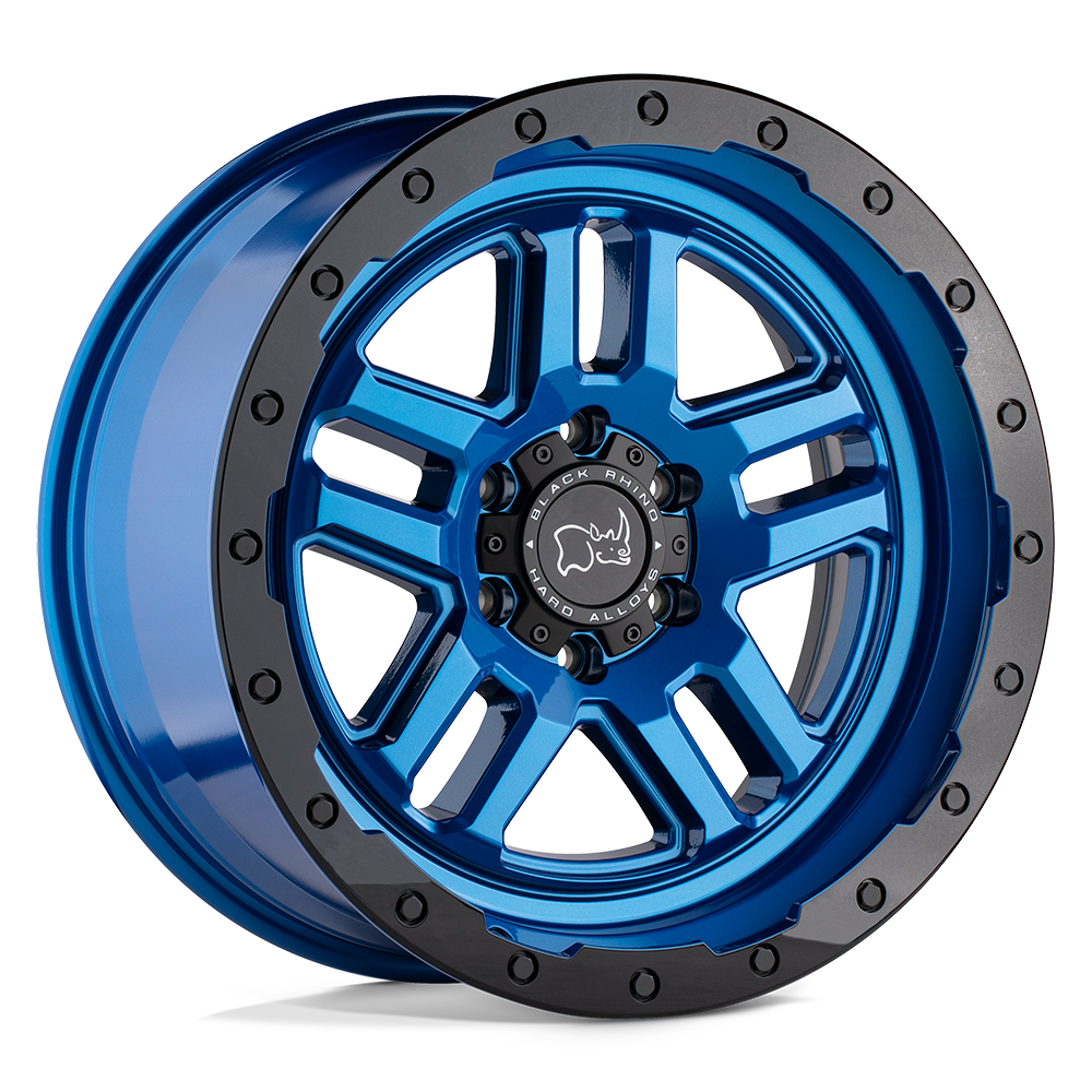 Black Rhino BARSTOW DEARBORN BLUE W/ BLACK RING 18X9.5 6x139.7 et12 112.1