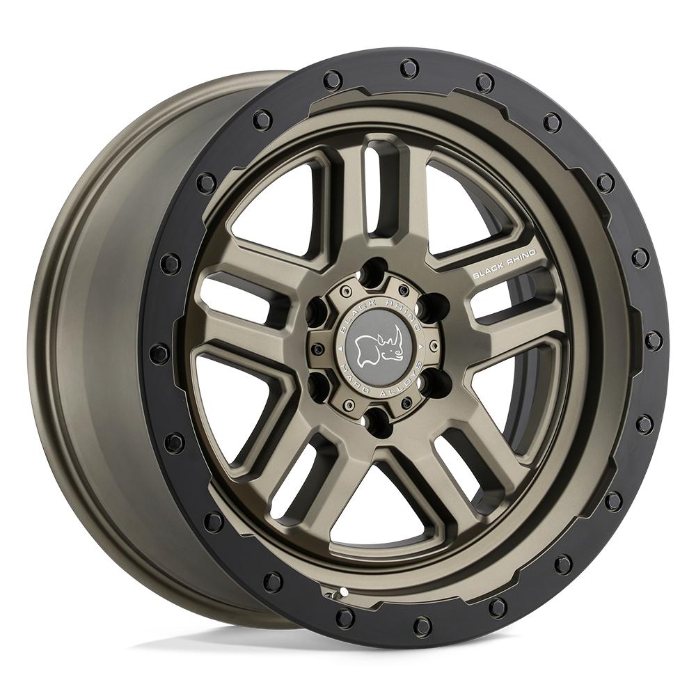 Black Rhino BARSTOW MATTE BRONZE W/ MATTE BLACK RING 20X9.5 6x139.7 et-18 112.1