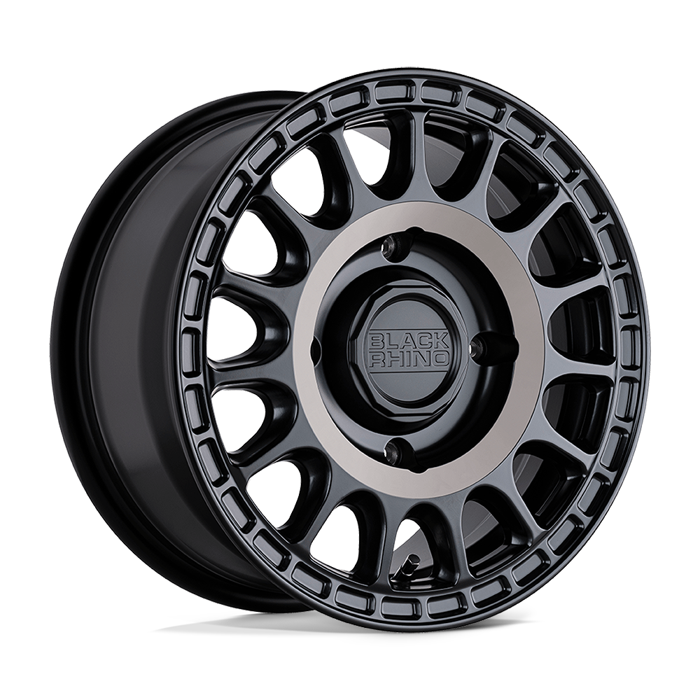 Black Rhino Powersports SANDSTORM UTV SEMI GLOSS BLACK W/ MACHINED TINT 15X7 4x110 et36 80.2