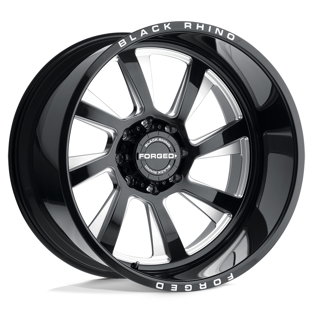 Black Rhino BLASTER GLOSS BLACK W/ MILLED SPOKES - DIRECTIONAL 22X14 6x139.7 et-76 112.1