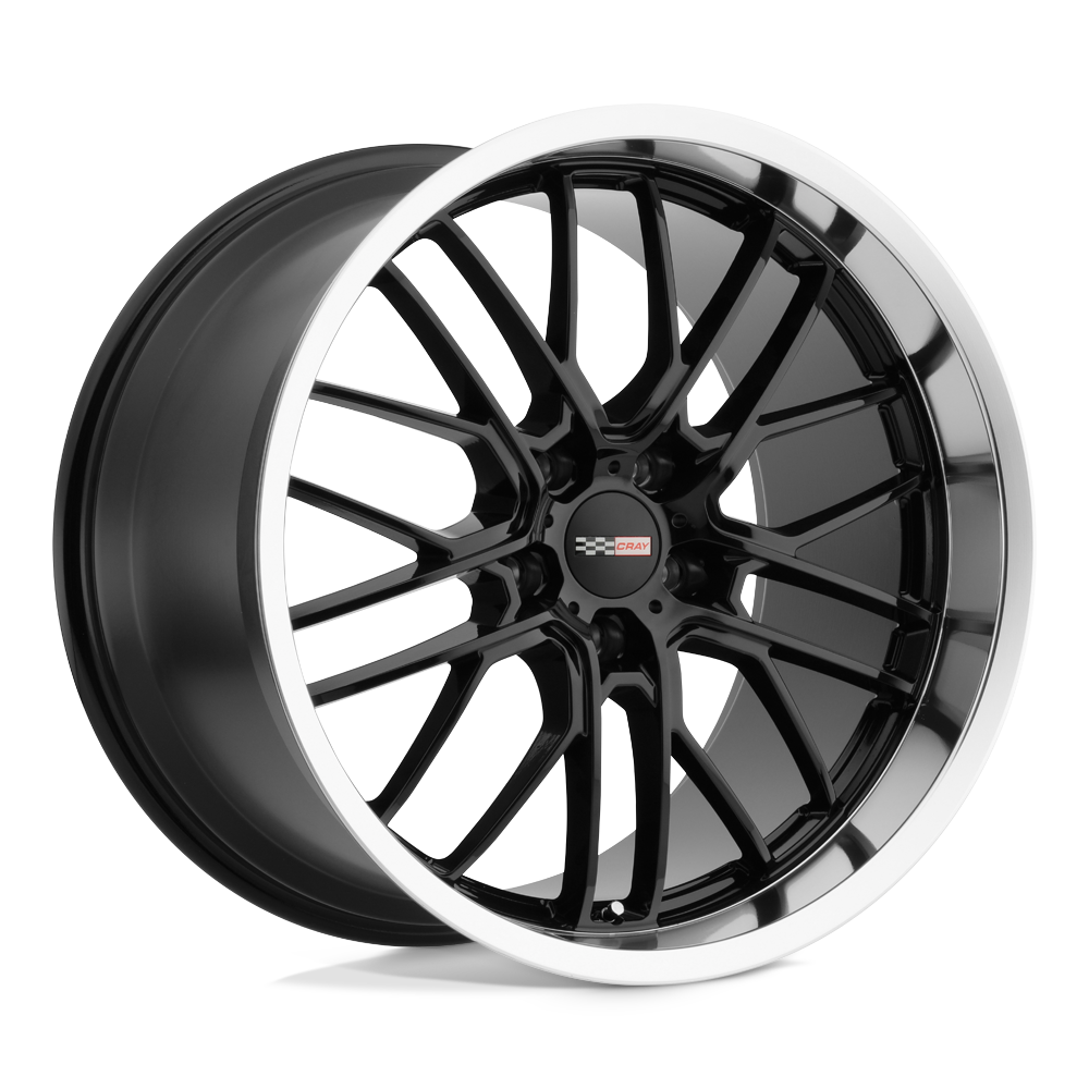 Cray EAGLE GLOSS BLACK W/ MIRROR CUT LIP 20X12.5 5x120.65 et47 70.3