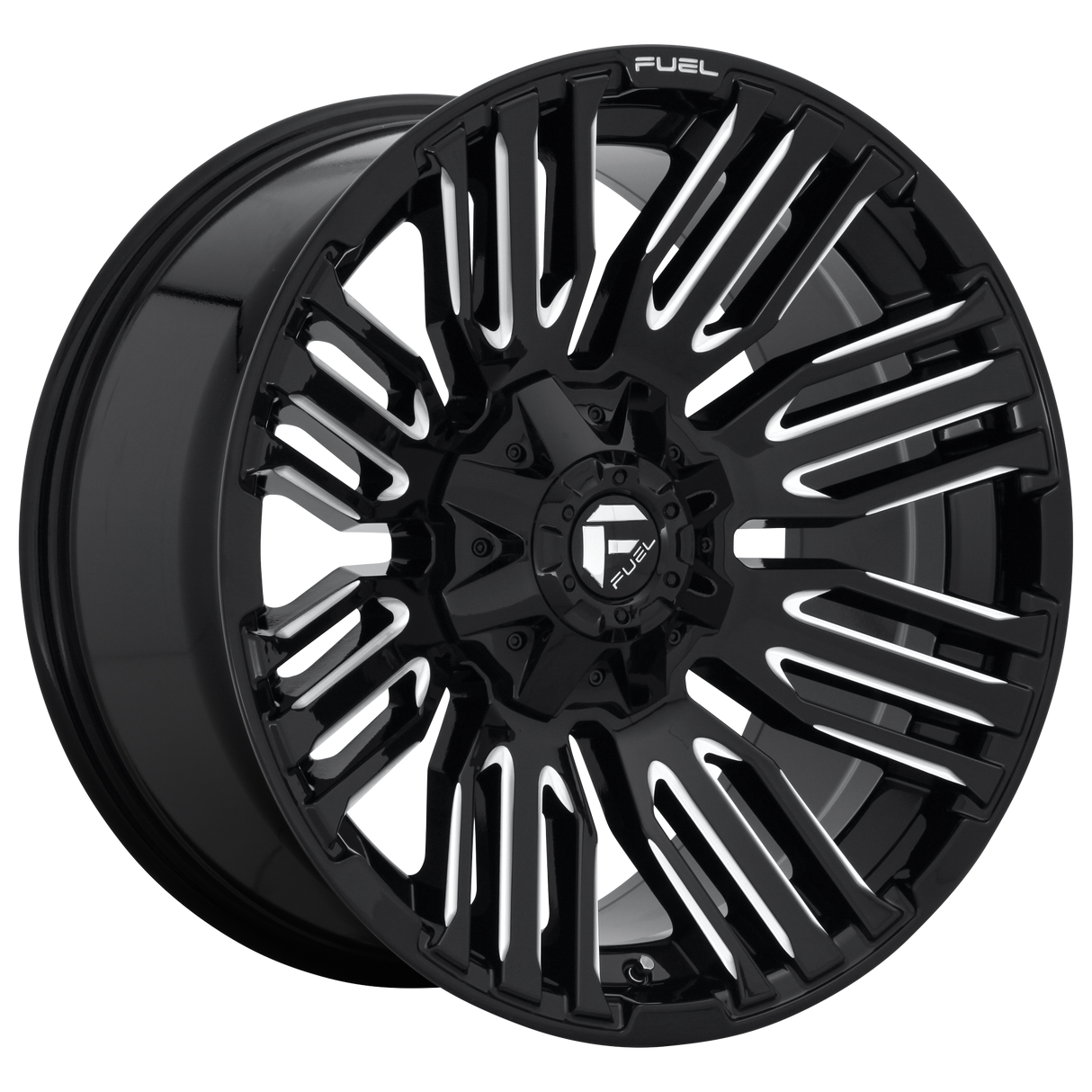 Fuel 1PC D649 SCHISM GLOSS BLACK MILLED 20X10 6x135/6x139.7 et-18 106.1