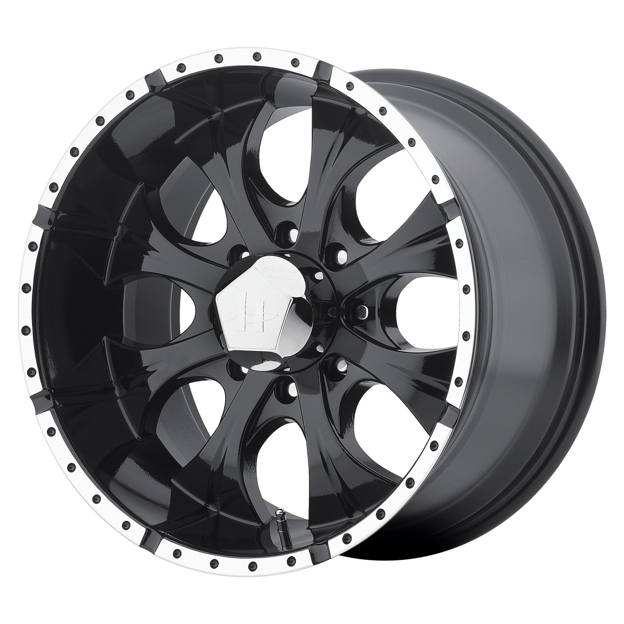 Helo HE791 MAXX GLOSS BLACK MACHINED 17X9 8x165.1 et-12 130.81