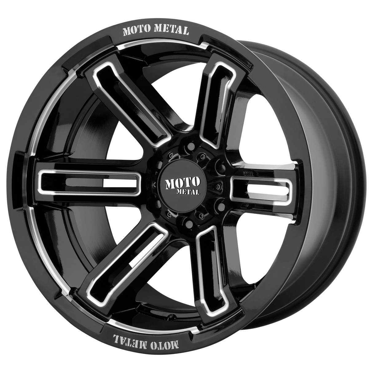 Moto Metal MO991 RUKUS GLOSS BLACK MILLED 20X12 6x139.7 et-44 106.1