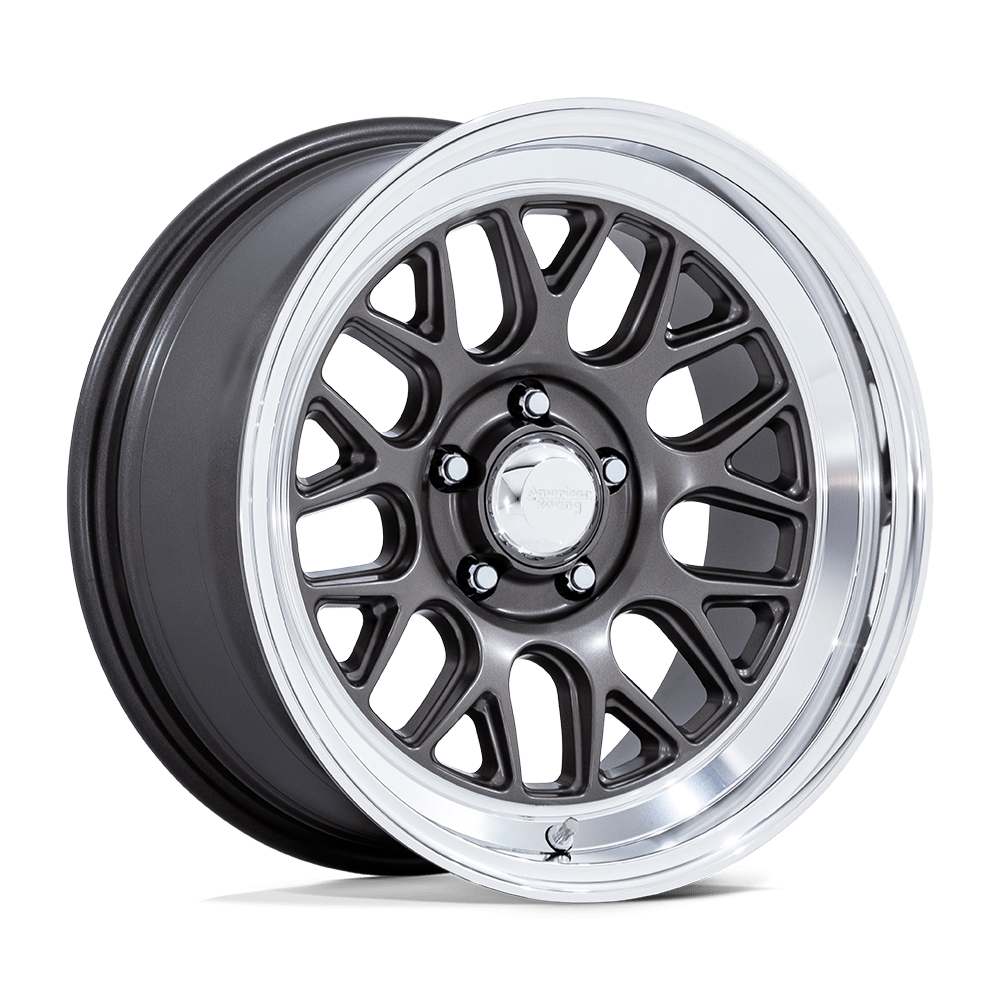 American Racing Vintage VN516 G-FORCE MATTE ANTHRACITE W/ DIAMOND CUT LIP 18X9 5x114.3 et24 72.56