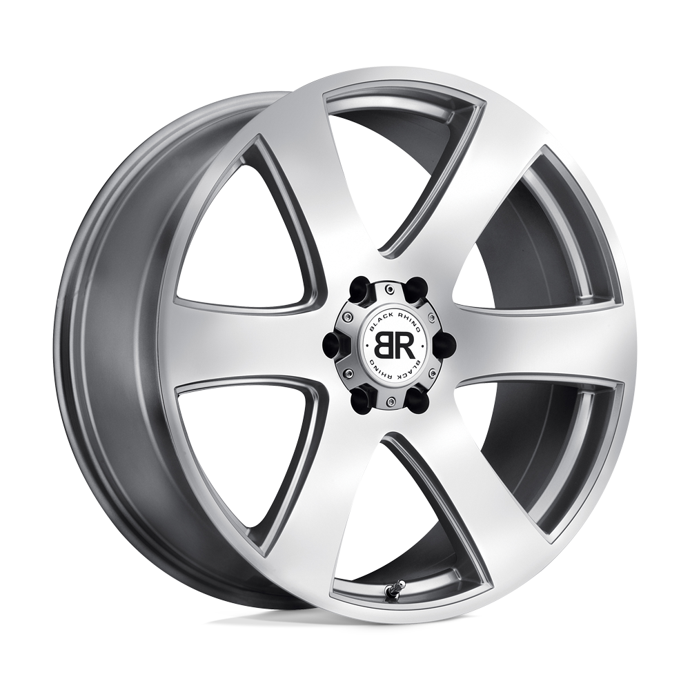 Black Rhino HAKA SILVER W/ MACHINE FACE 22X9.5 6x135 et30 87.1