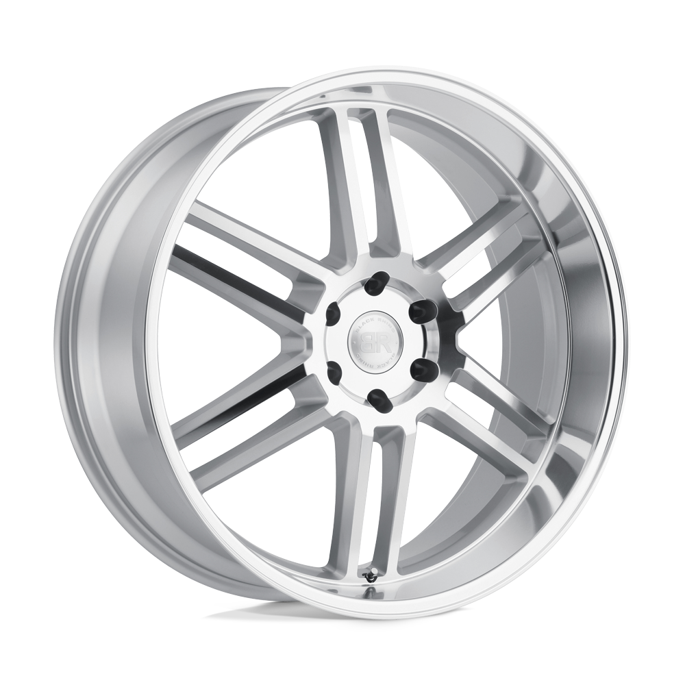Black Rhino KATAVI SILVER W/ MIRROR-CUT FACE 22X10 6x139.7 et10 112.1