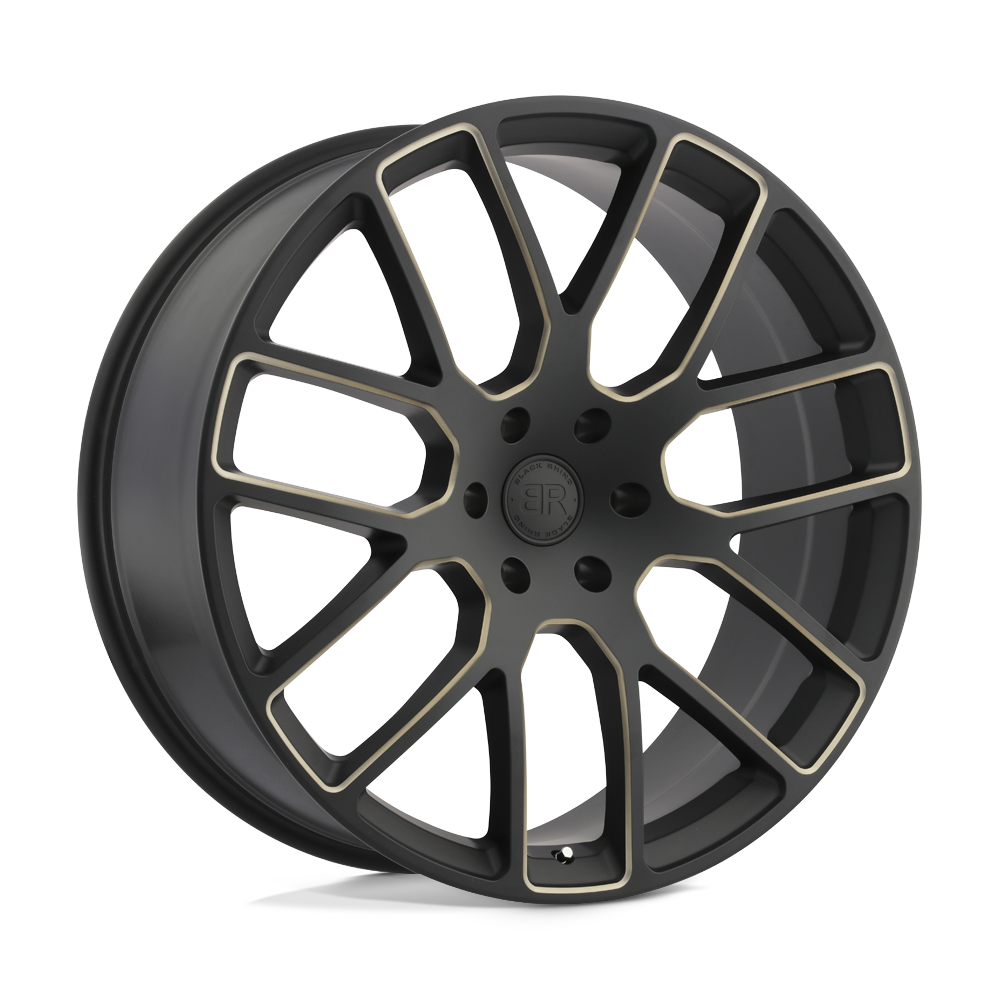 Black Rhino KUNENE MATTE BLACK W/ DARK TINT MILLED SPOKES 20X9 5x150 et25 110.1