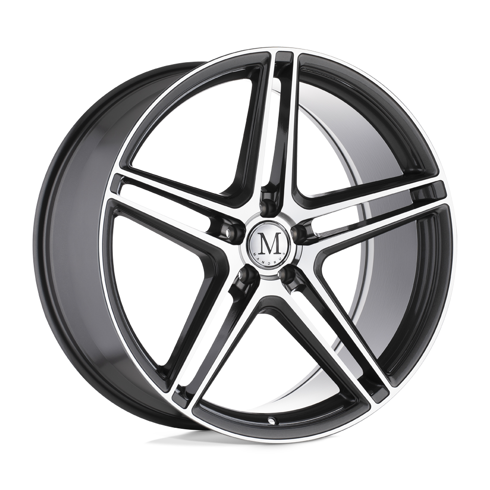 Mandrus BREMEN GLOSS GUNMETAL W/ MIRROR CUT FACE 19X9.5 5x112 et49 66.56