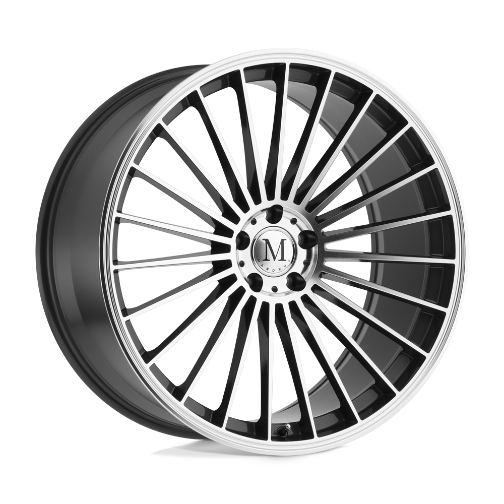 Mandrus 23 GUNMETAL W/ MIRROR CUT FACE 20X10 5x112 et25 66.56