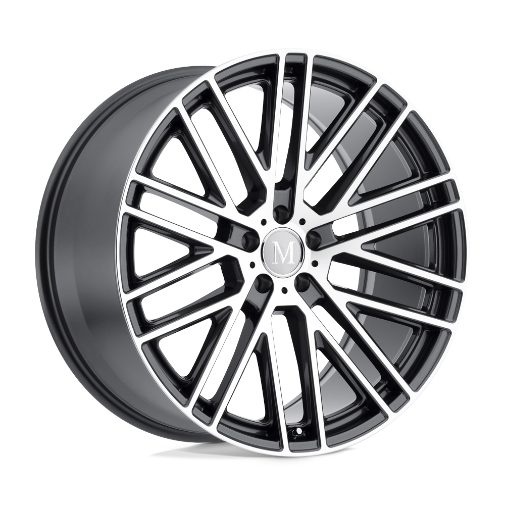 Mandrus MASCHE GLOSS GUNMETAL W/ MIRROR CUT FACE 19X9.5 5x112 et50 66.56