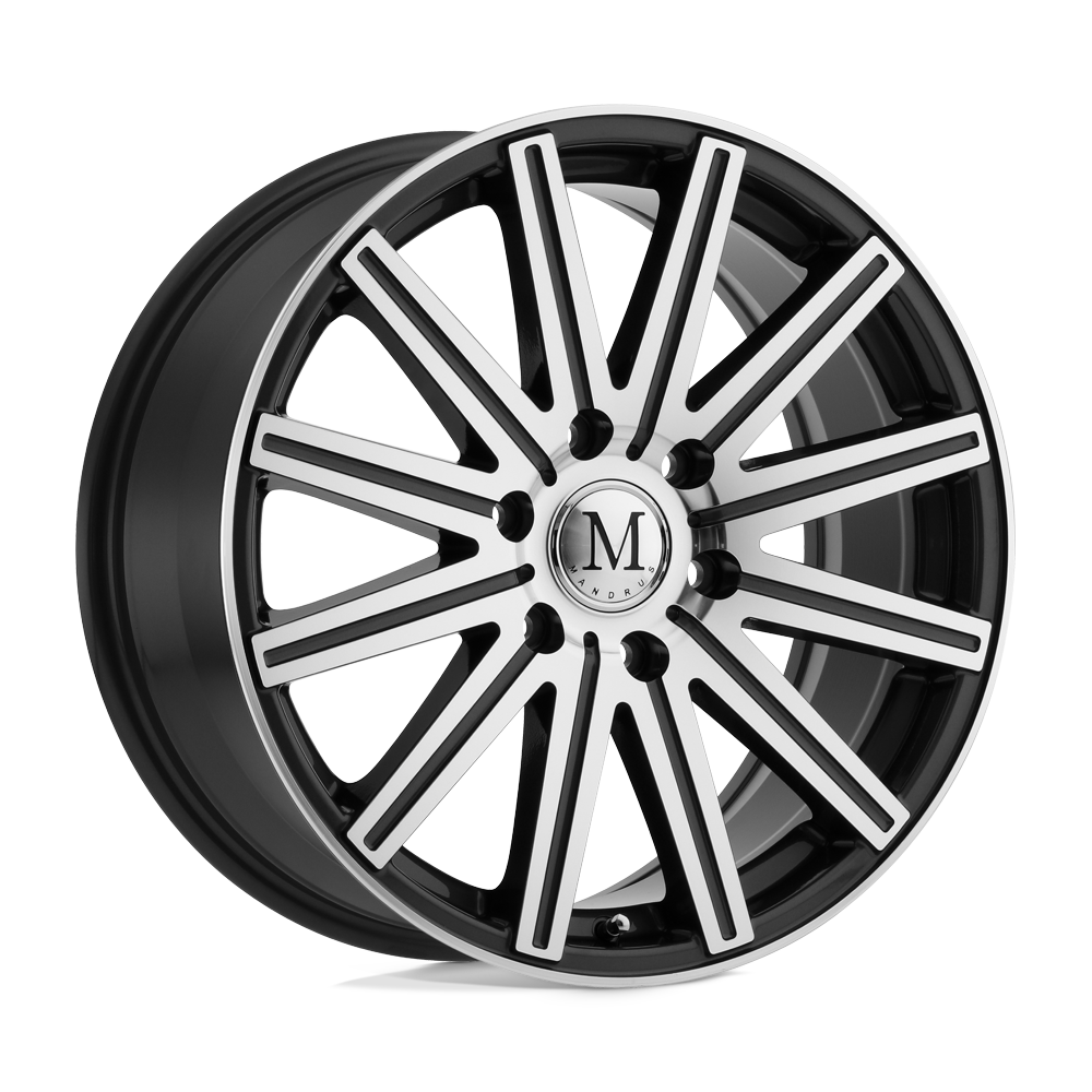 Mandrus STARK GUNMETAL W/ MIRROR CUT FACE & LIP 17X7.5 6x130 et52 84.1