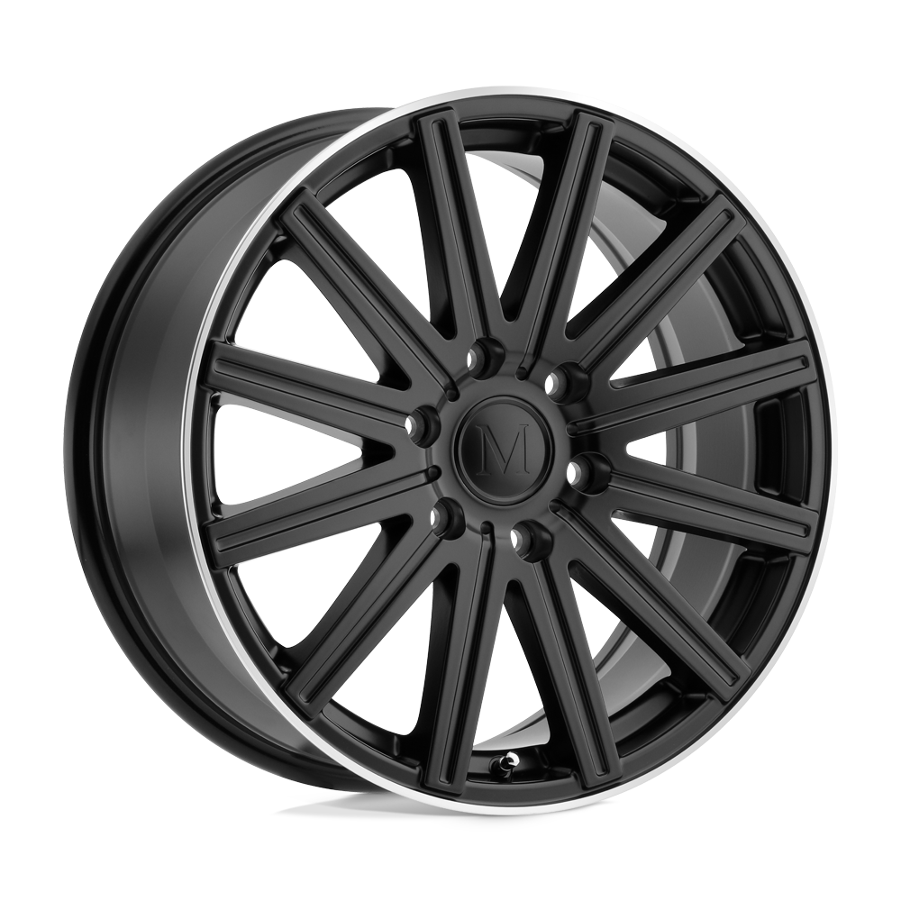 Mandrus STARK MATTE BLACK W/ MACHINED LIP 18X8 6x130 et52 84.1