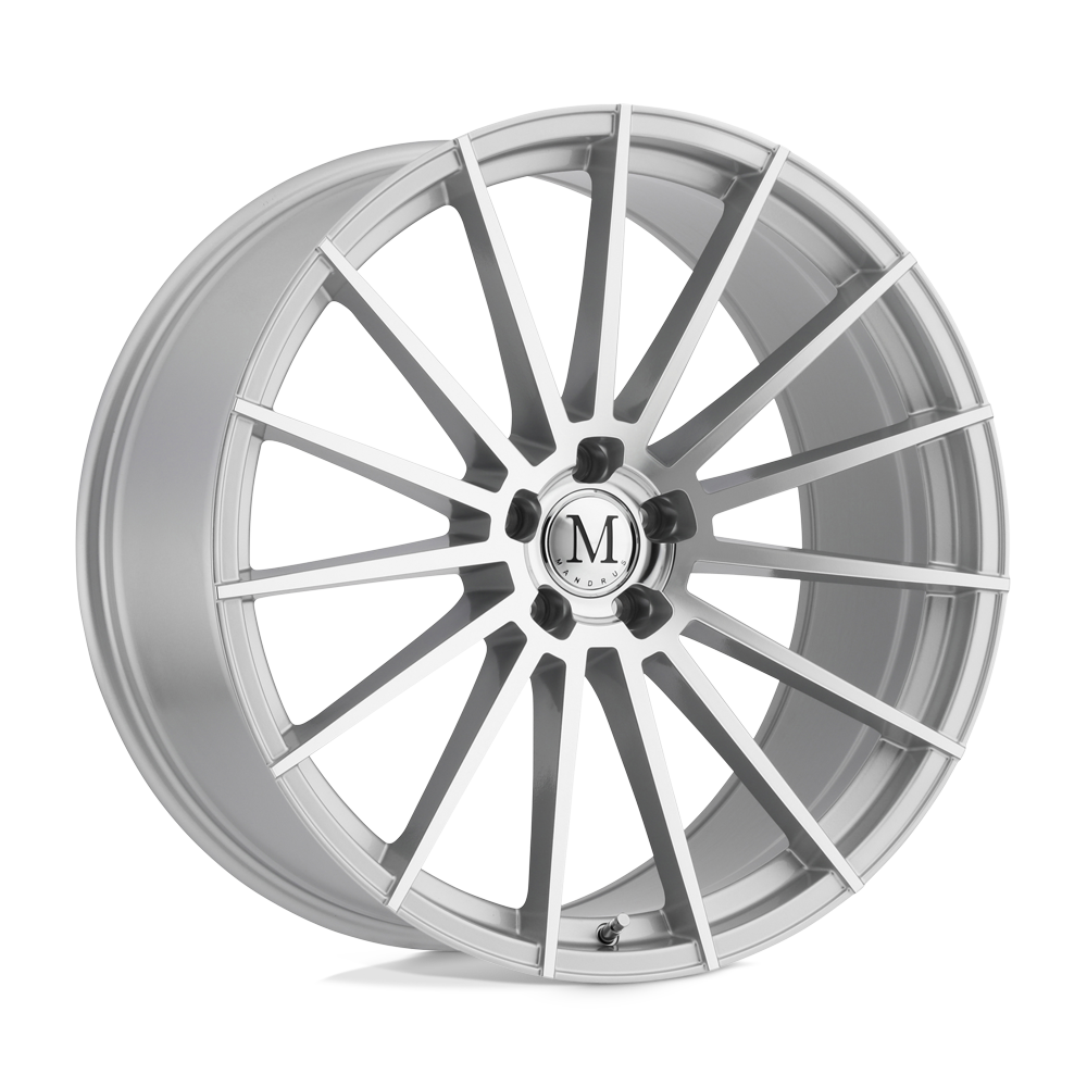 Mandrus STIRLING SILVER W/ MIRROR CUT FACE 18X9.5 5x112 et50 66.56