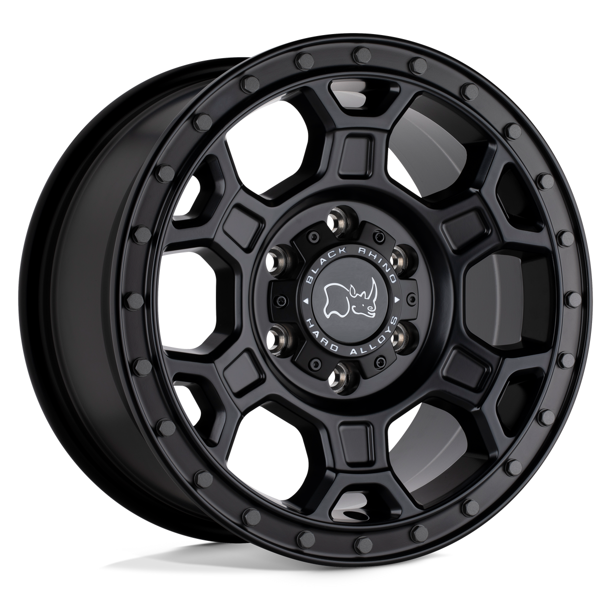 Black Rhino MIDHILL MATTE BLACK W/ GUNMETAL BOLTS 18X8 6x130 et48 84.1