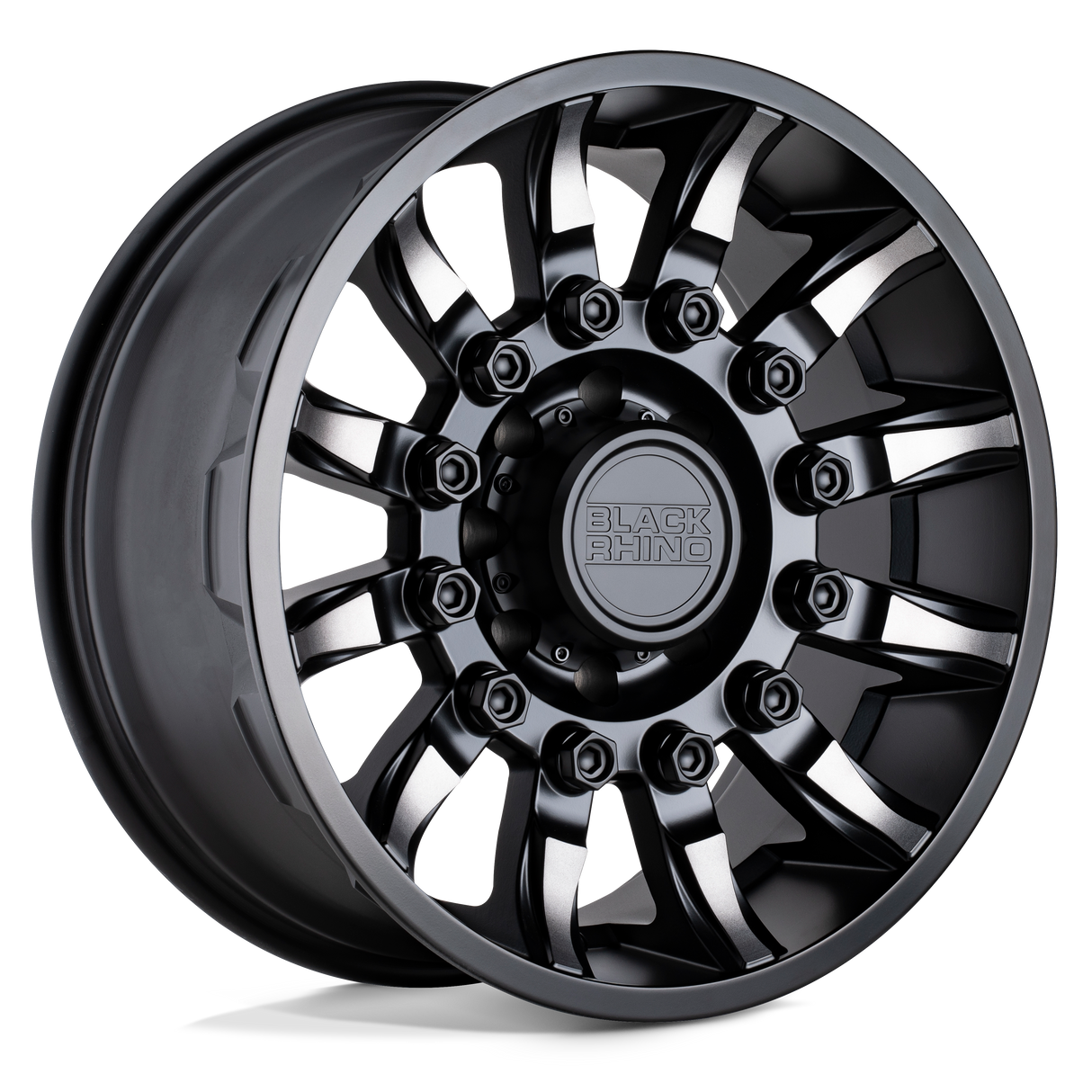 Black Rhino MISSION MATTE BLACK W/ MACHINED TINTED SPOKES 20X9 5x150 et12 110.1