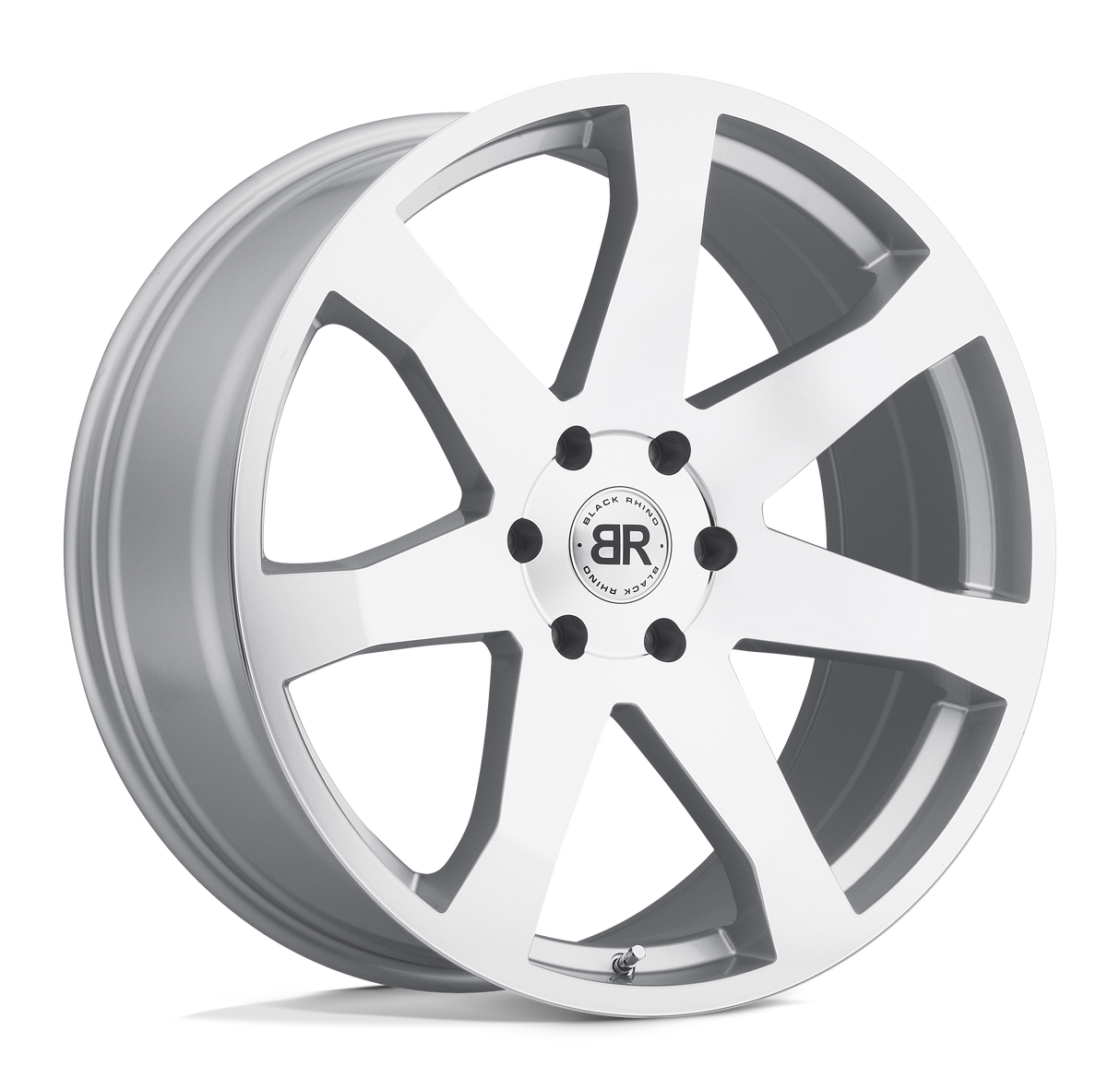 Black Rhino MOZAMBIQUE SILVER W/ MIRROR CUT FACE 18X8.5 5x120 et35 76.1