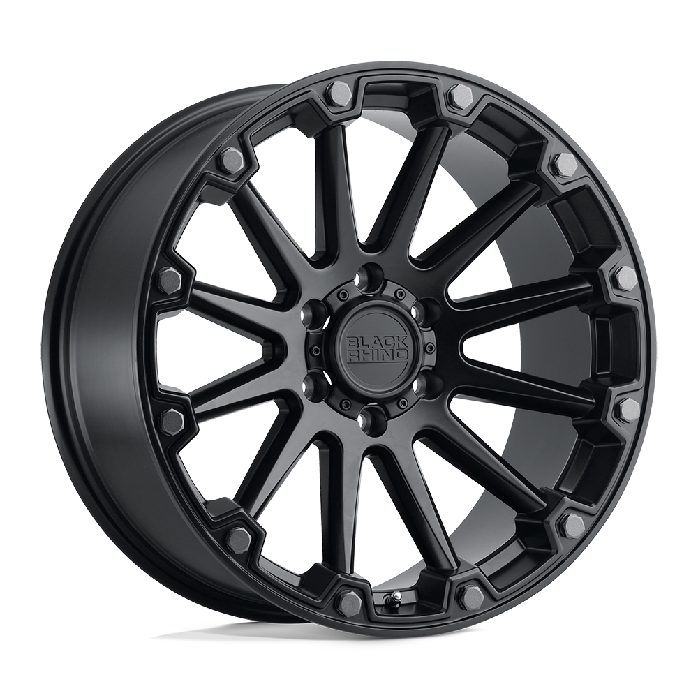 Black Rhino PINNACLE SEMI GLOSS BLACK W/ GUNMETAL BOLTS 20X9 5x139.7 et2 78.1