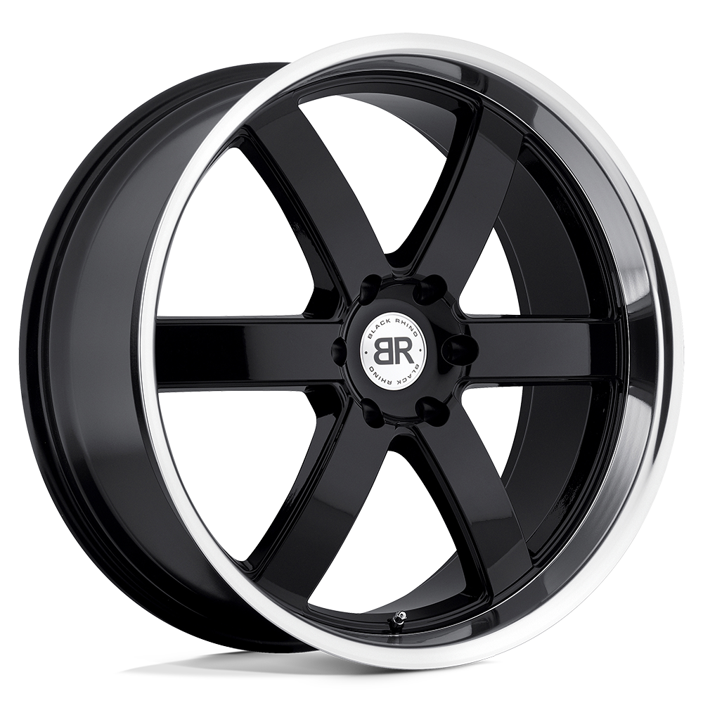 Black Rhino PONDORA GLOSS BLACK W/ MACHINE RING 22X9.5 6x135 et30 87.1