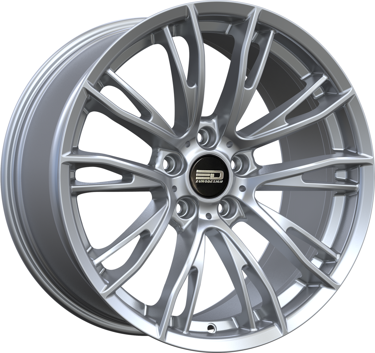 Euro Design Venice Hyper Silver 19x8.5 5x120 et35 72.6
