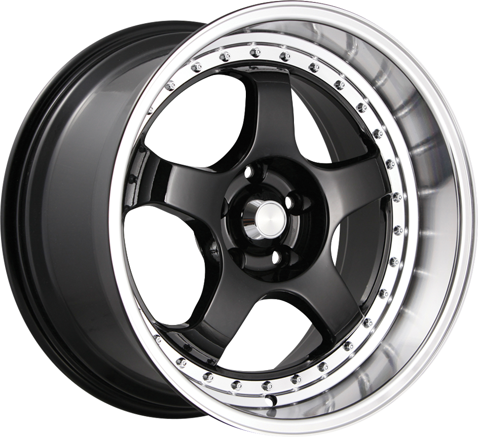 Konig Ssm Gloss Black w/ Machined Lip 18x10 5x114.3 et15 73.1