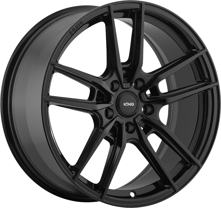 Konig Myth Gloss Black 16x7.5 5x112 et43 66.6