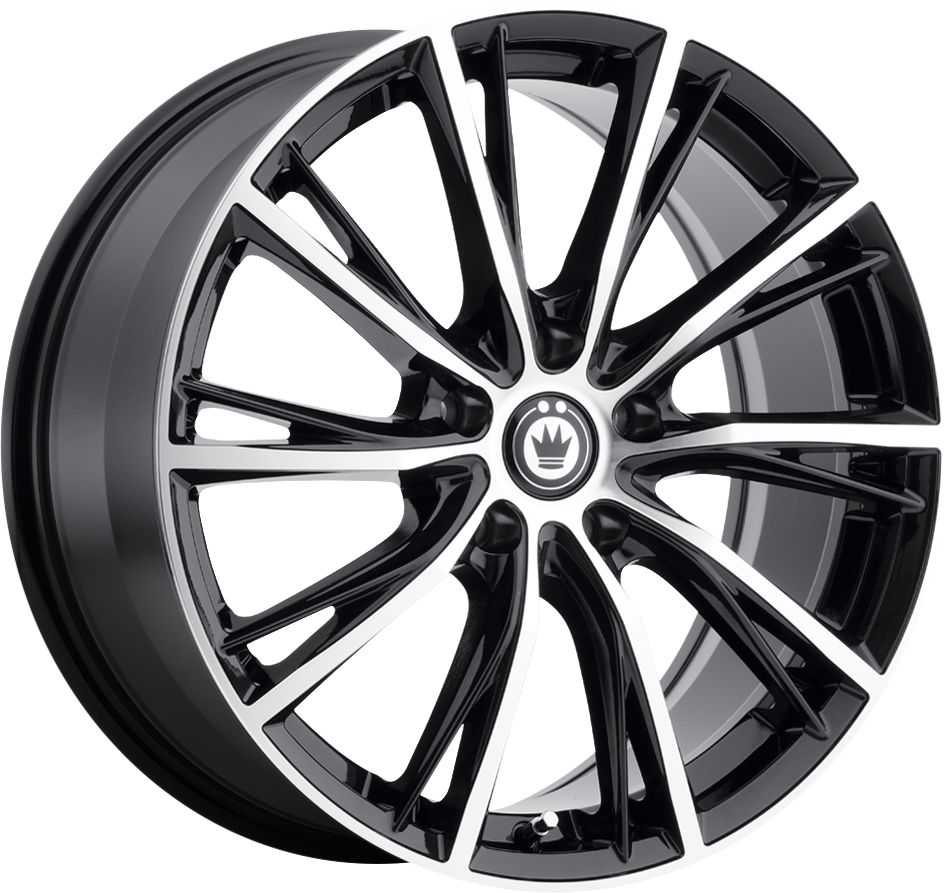 Konig Impression Gloss Black w/ Machined Face 16x7.5 5x114.3 et40 73.1