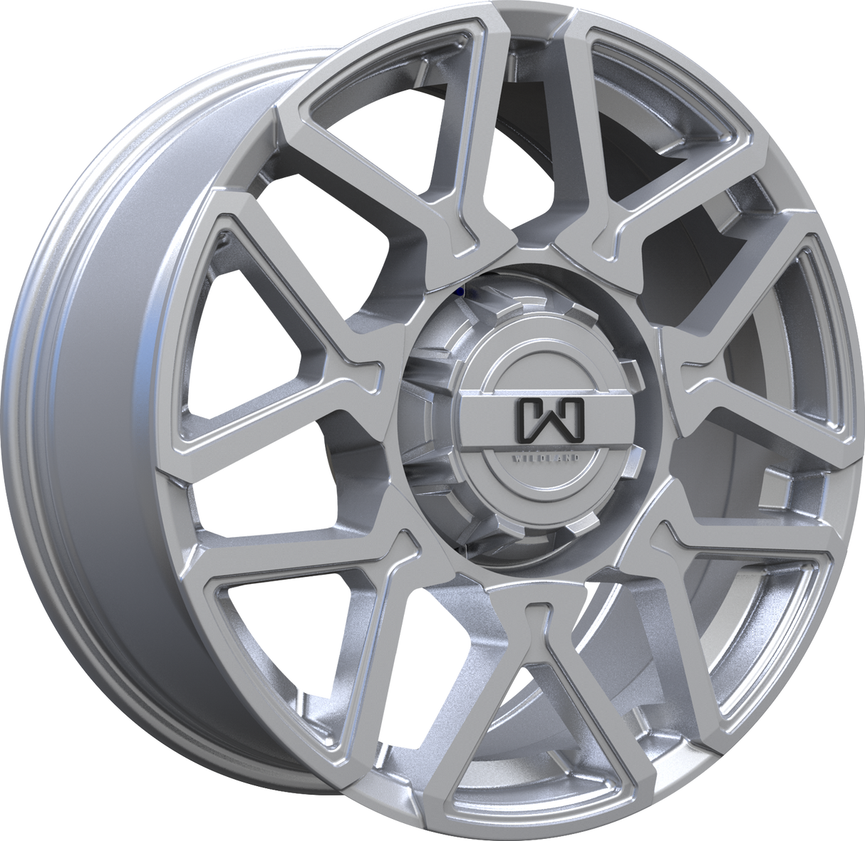 Wildland Cyclone Silver 17x8 5x127 et35 71.56