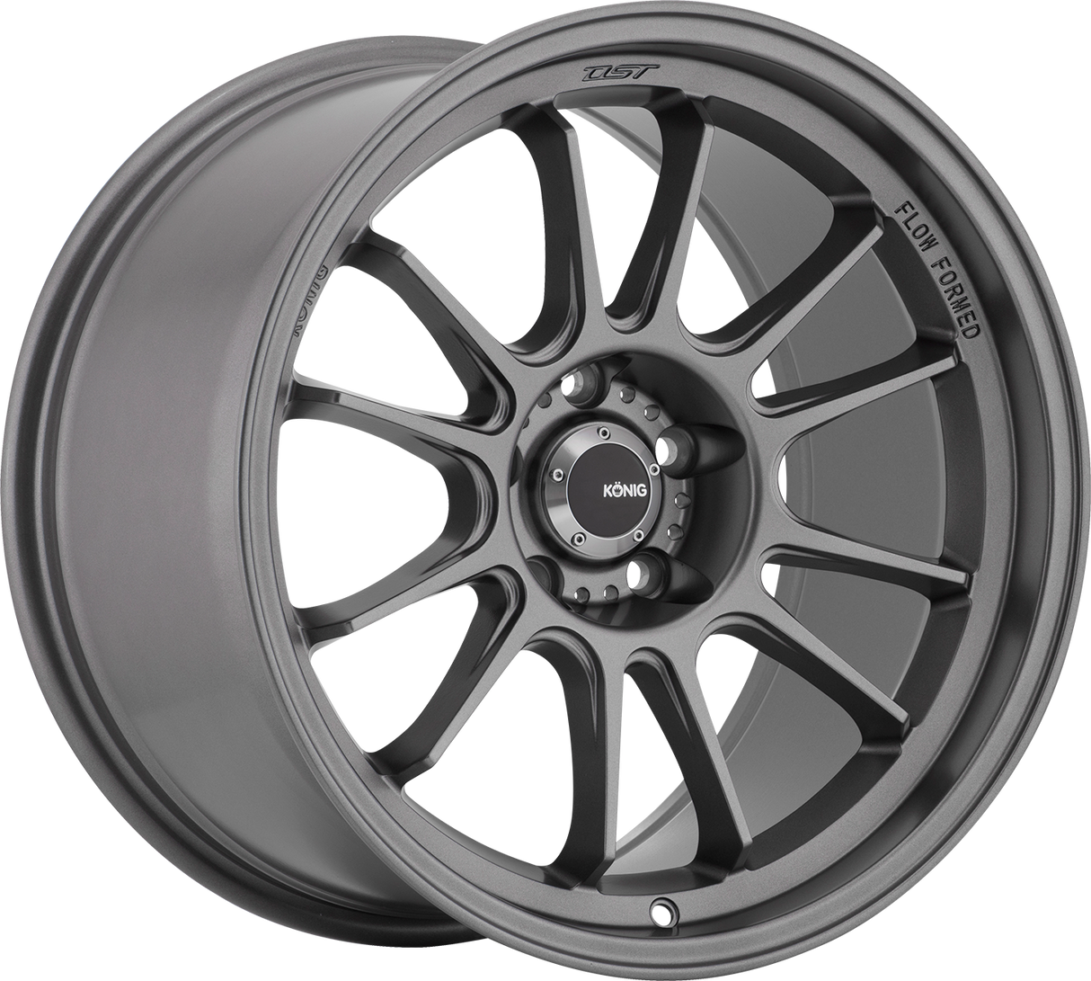 Konig Hypergram Matte Grey 17x8 5x114.3 et35 73.1