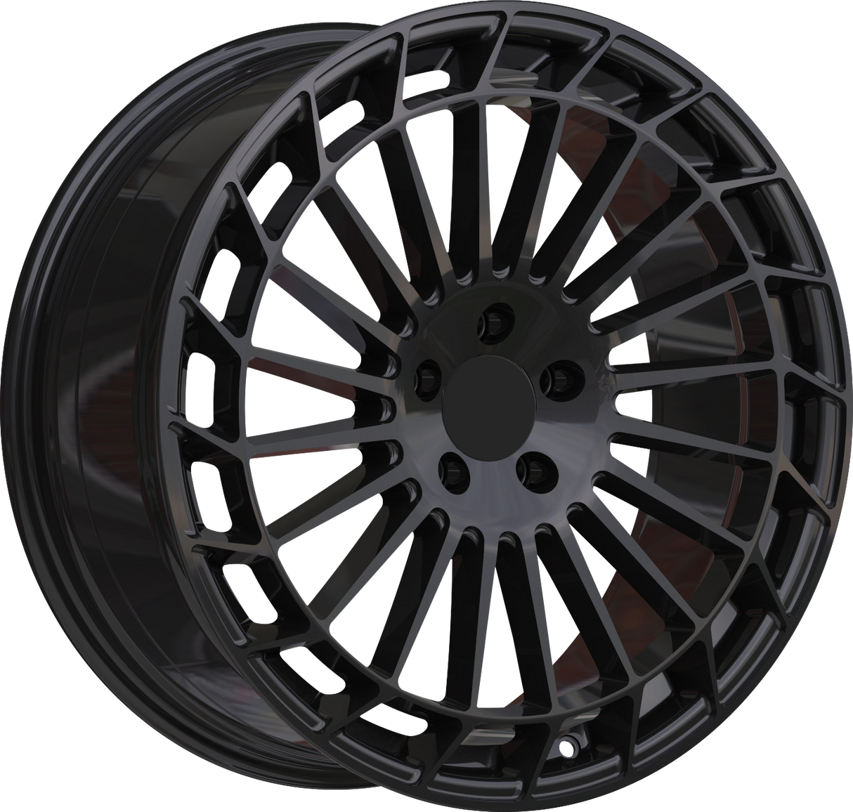 YKW Replicas MR3 Gloss Black 19x8 5x112 et30 66.6