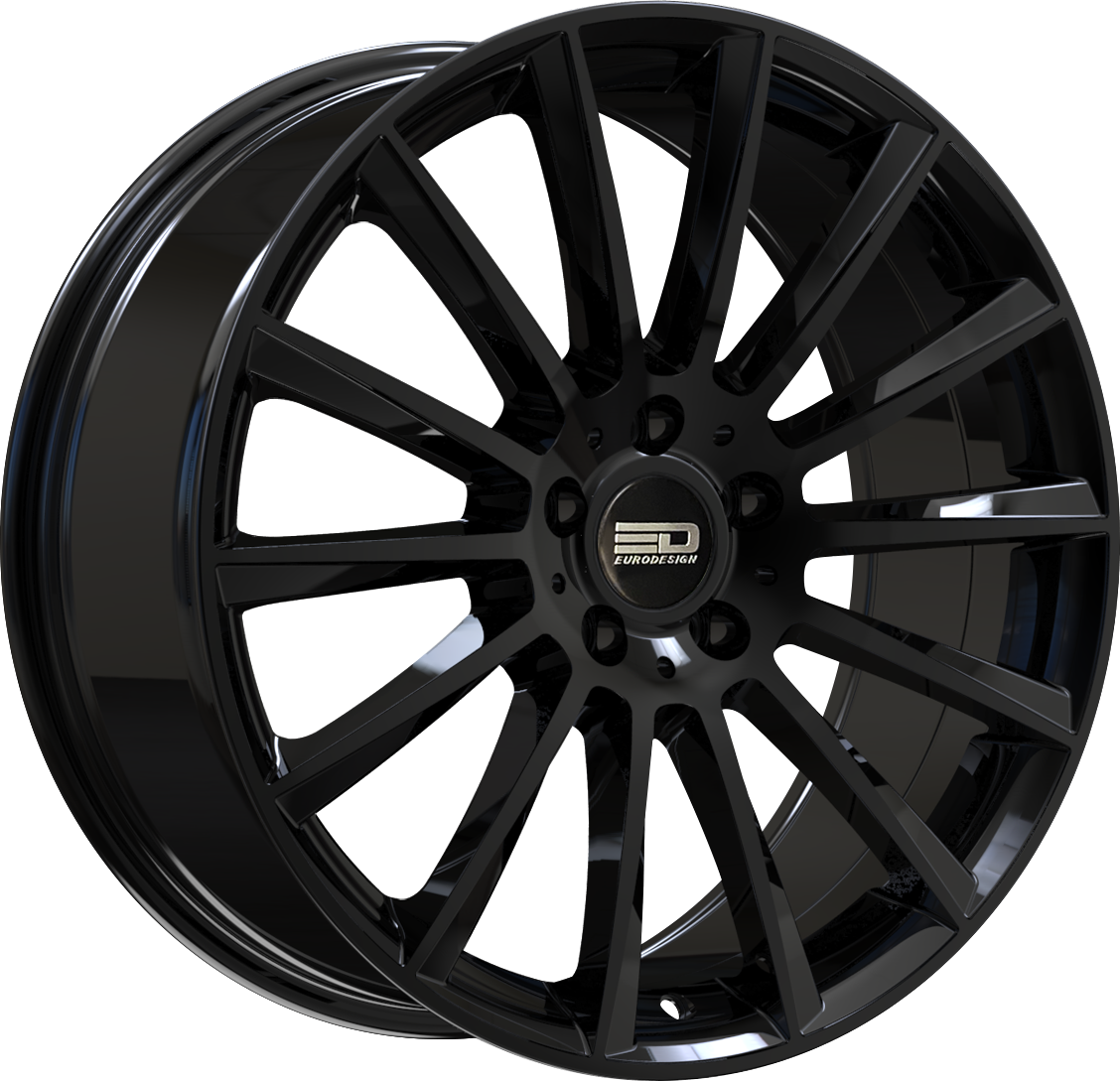 Euro Design Sacco Gloss Black 19x8.5 5x114.3 et35 72.6