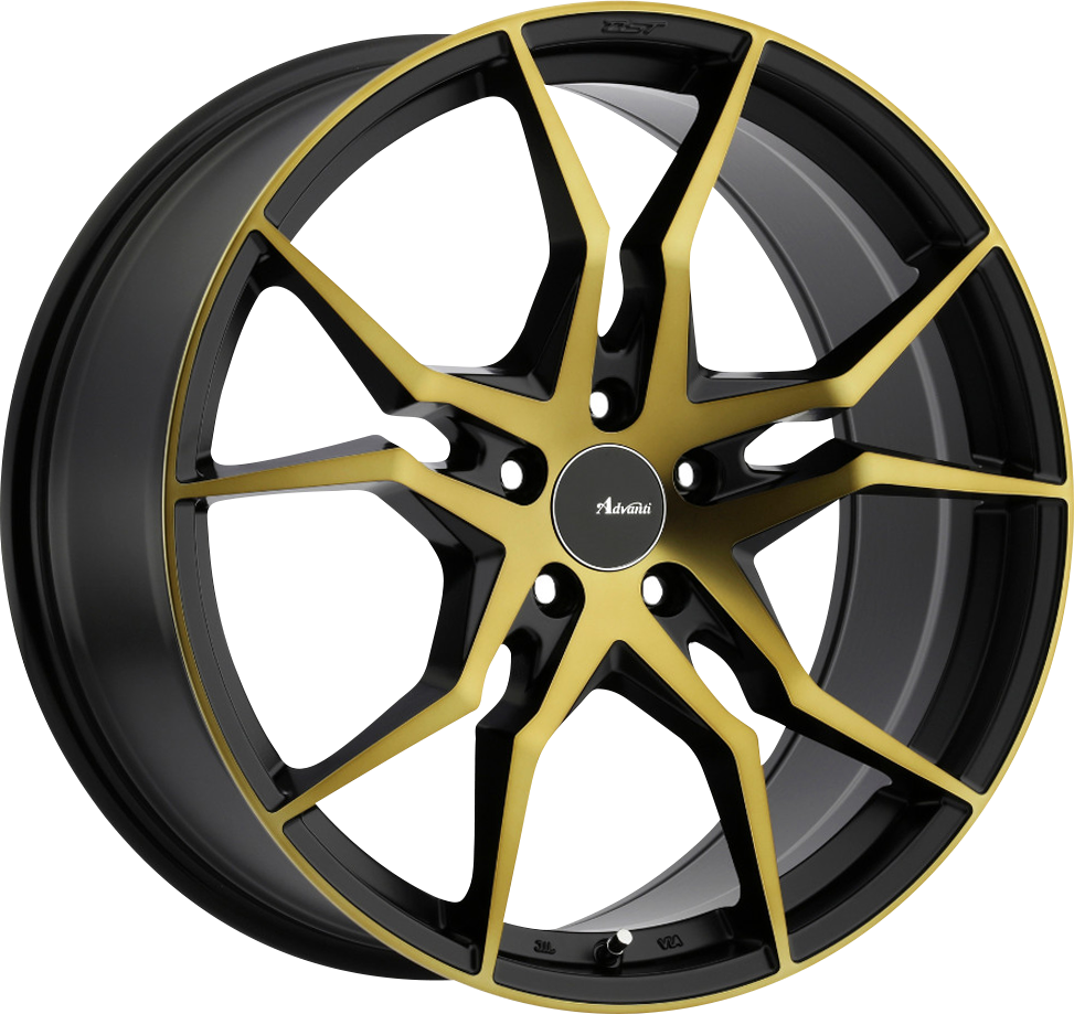 Advanti Hydra Matte Black w/ Machined Bronze Face 18x8 5x114.3 et35 73.1