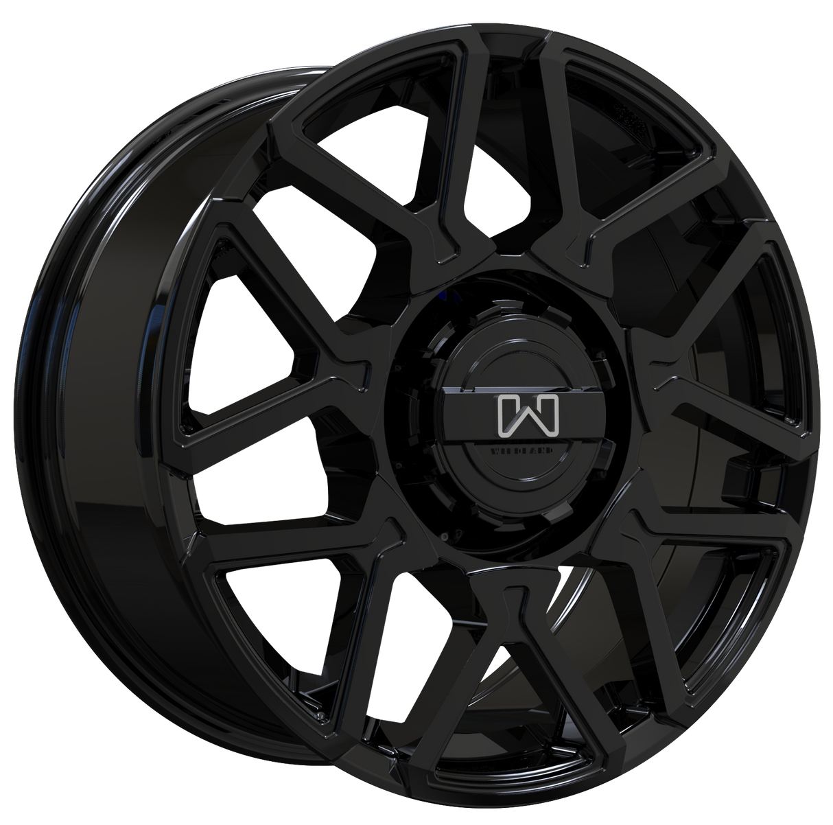 Wildland Cyclone Gloss Black 20x8.5 5x127/5x139.7 et15 77.8