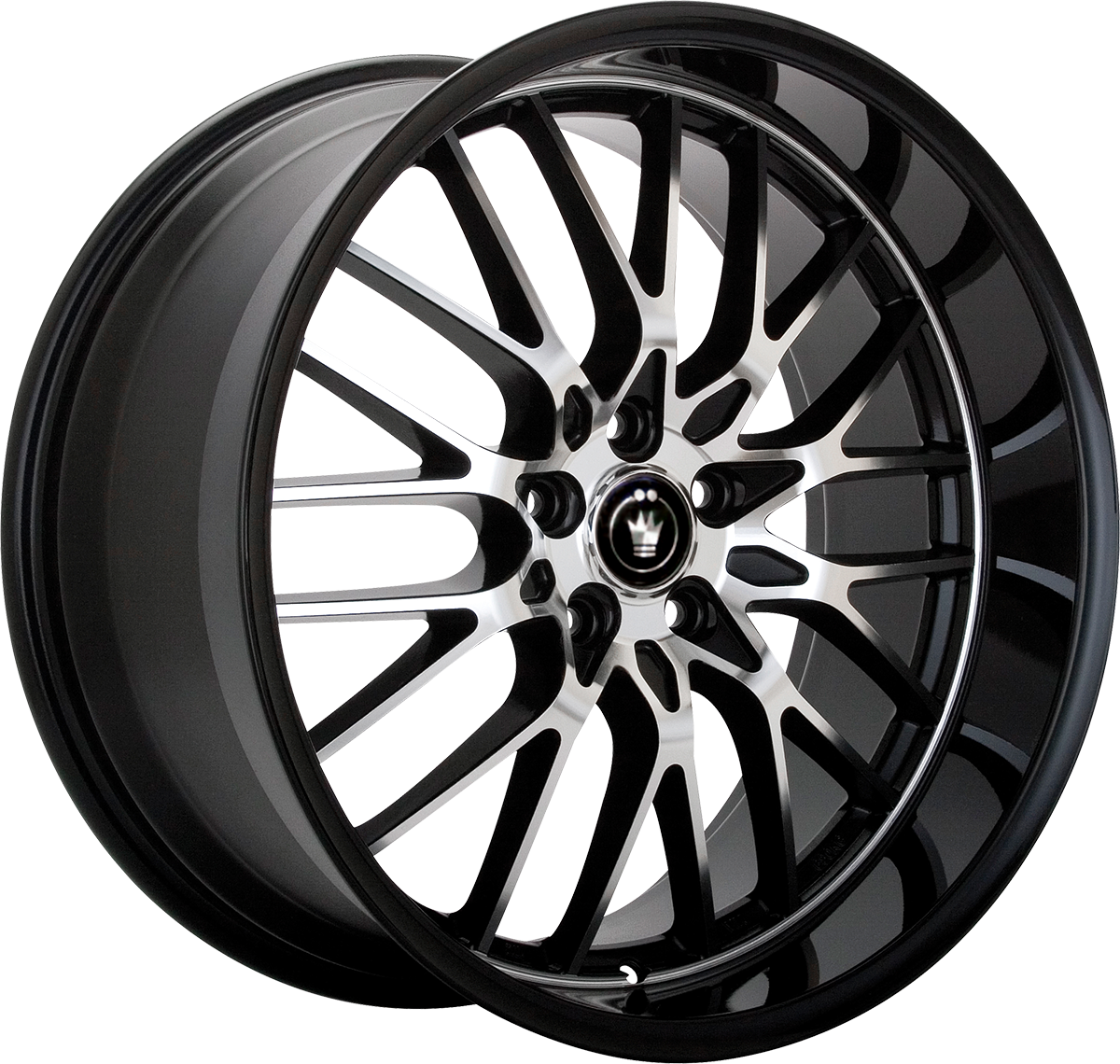 Konig Lace Gloss Black w/ Machined Face 17x7 4x100/4x108 et40 73.1