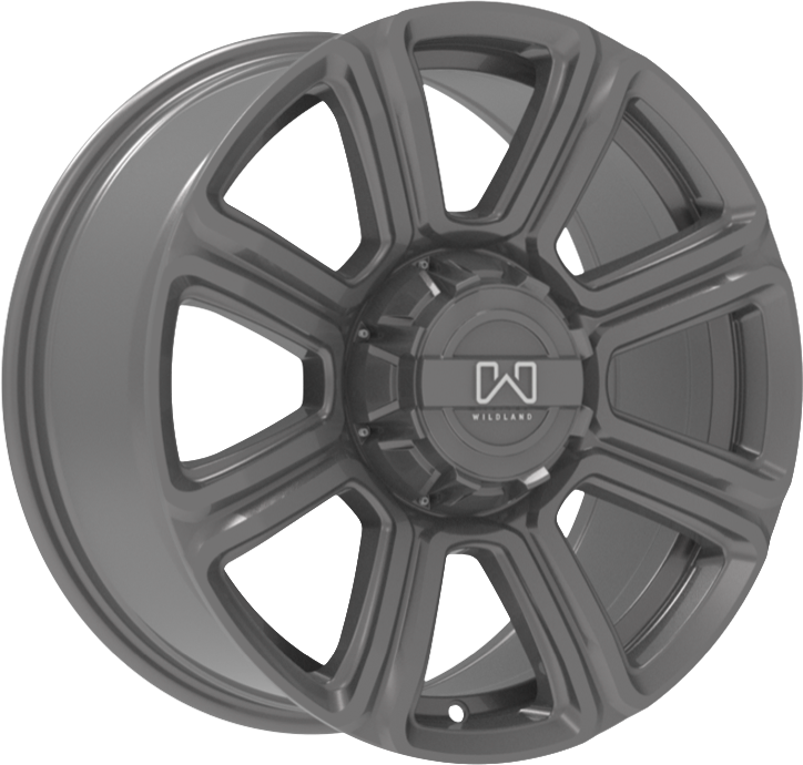 Wildland Hurricane Matte Gunmetal 18x8 6x120/6x139.7 et15 78.1