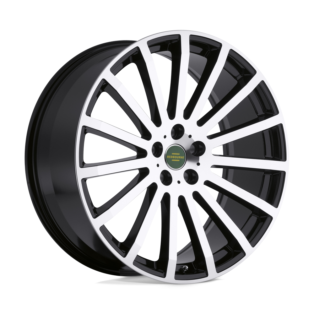 RedBourne DOMINUS GLOSS BLACK W/ MIRROR CUT FACE 20X9.5 5x120 et32 72.56